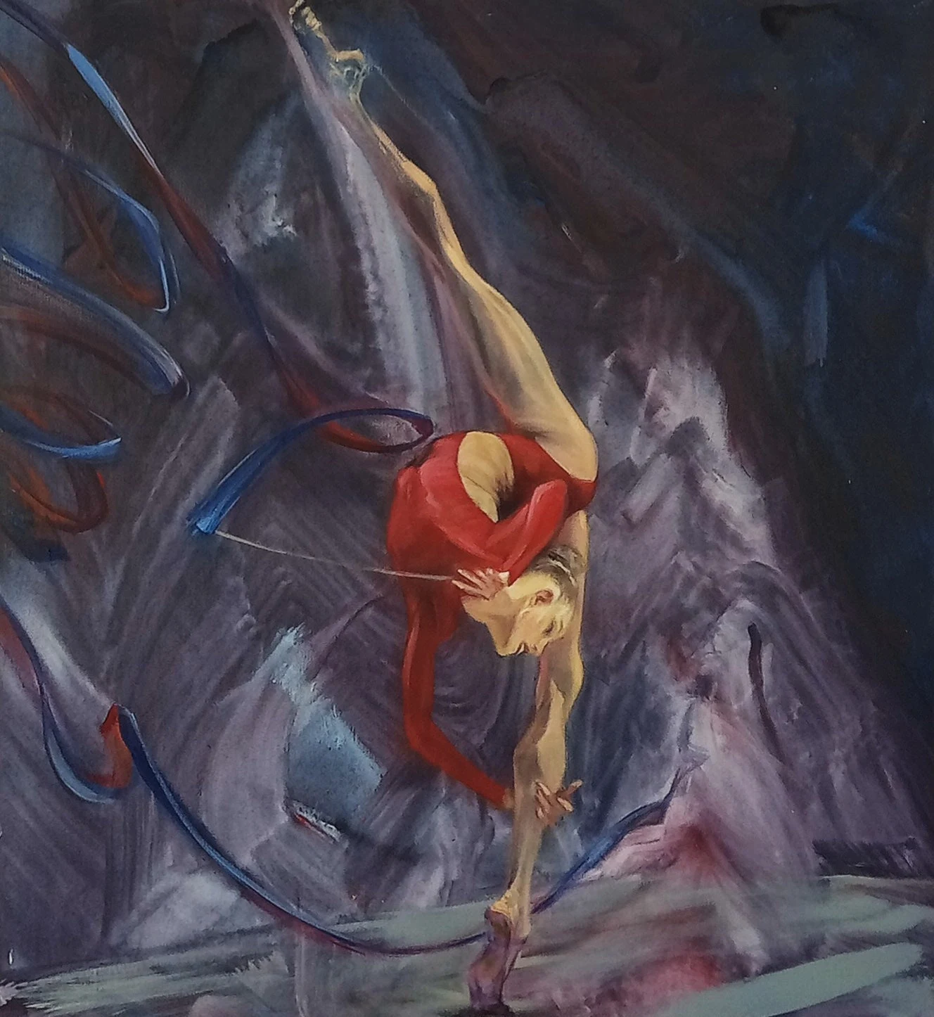Graceful Gymnast Painting by Rumen Dimitrov - The Antinarc. To the Empath: Balance it out.
